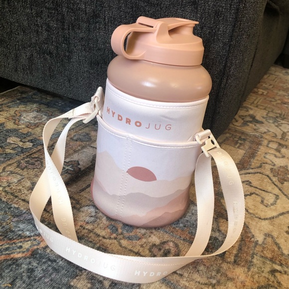 HydroJug Accessories - HydroJug Blush and Cream Water Bottle with Strap